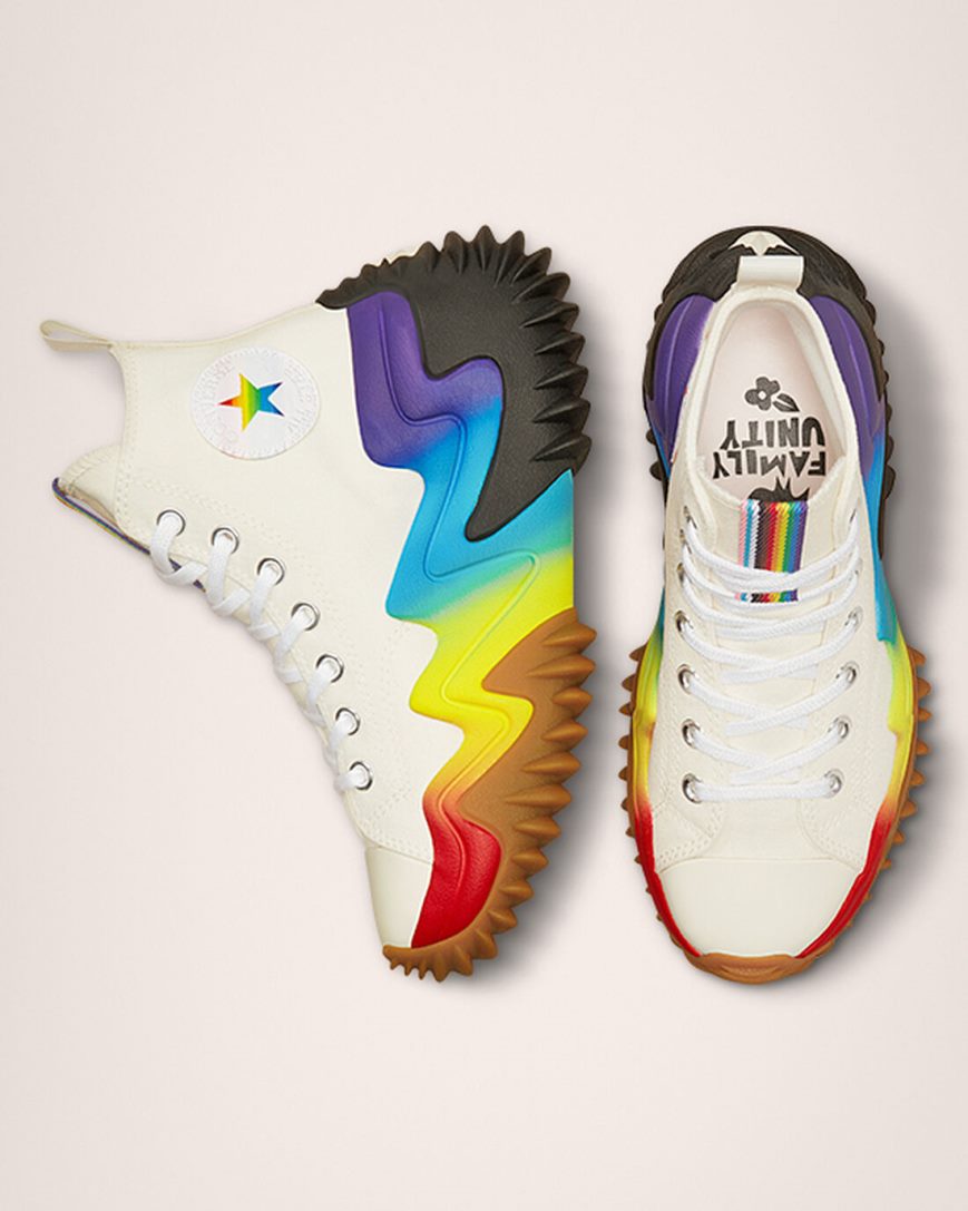 Topanky Na Platforme Converse Run Star Motion CX Pride Vysoke Panske Béžové Nachový | SK B5NOY9